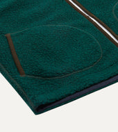 Dark Boucle Wool Zip Fleece Vest
