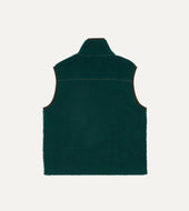Dark Boucle Wool Zip Fleece Vest