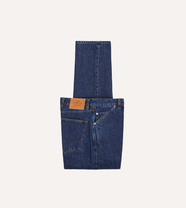 Stone Wash 14.2oz Japanese Selvedge Denim Five-Pocket Jeans