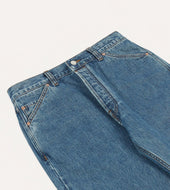 Bleach Wash 14 2oz Japanese Selvedge Denim Five Pocket Jeans