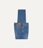 Stone Wash 13oz Seamless Denim Five-Pocket Jeans