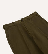 Heavy Cotton Flat Front Chino