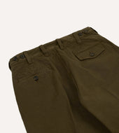 Heavy Cotton Flat Front Chino