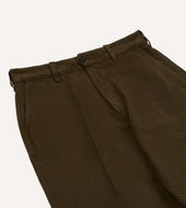 Heavy Cotton Flat Front Chino