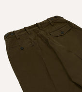 Heavy Cotton Flat Front Chino