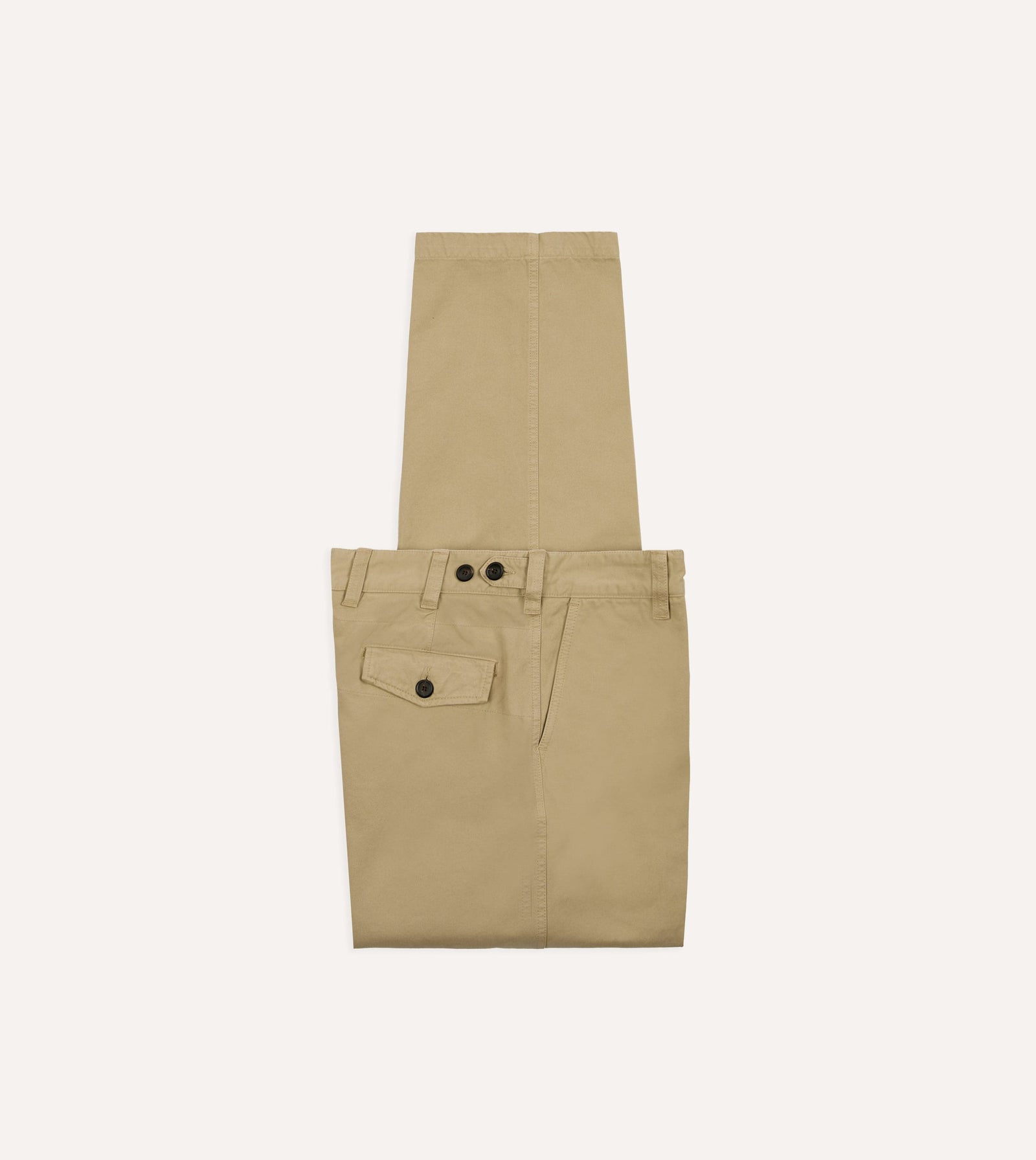 Heavy Cotton Flat Front Chino