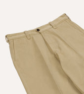 Heavy Cotton Flat Front Chino