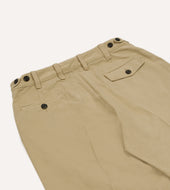 Heavy Cotton Flat Front Chino