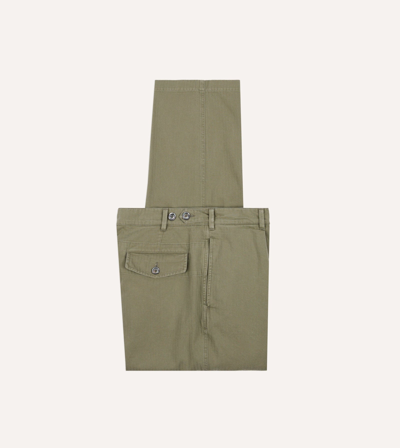 Herringbone Twill Cotton Games Trouser