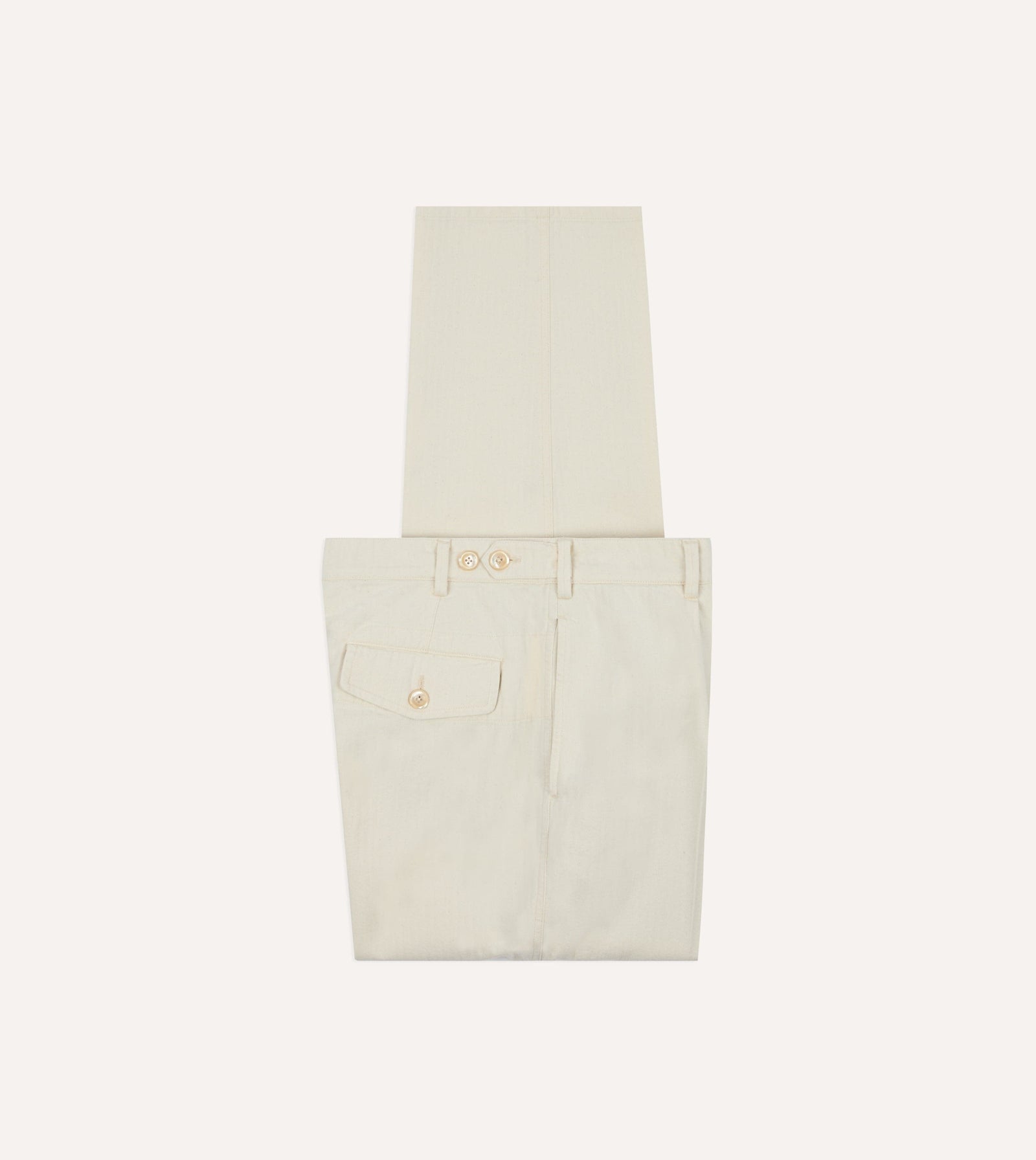 Herringbone Twill Cotton Games Trouser