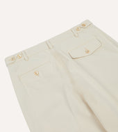 Herringbone Twill Cotton Games Trouser