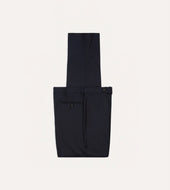 Wool Flannel Flat Front Trousers
