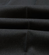 Grey Worsted Wool Flat Front Trouser