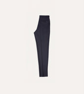 Grey Worsted Wool Single Pleat Trouser