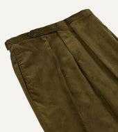 Mid Wale Corduroy Single Pleat Trouser