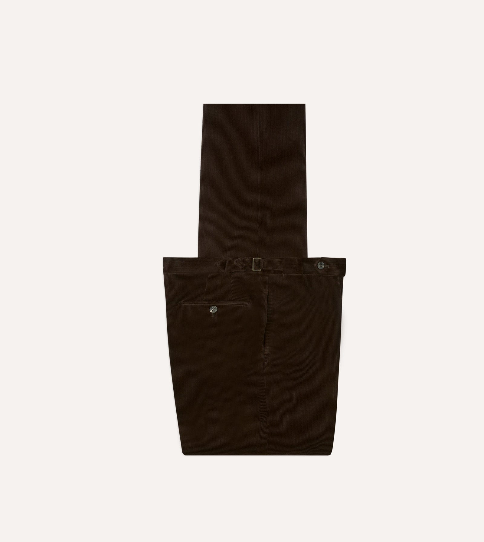 Mid Wale Corduroy Single Pleat Trouser