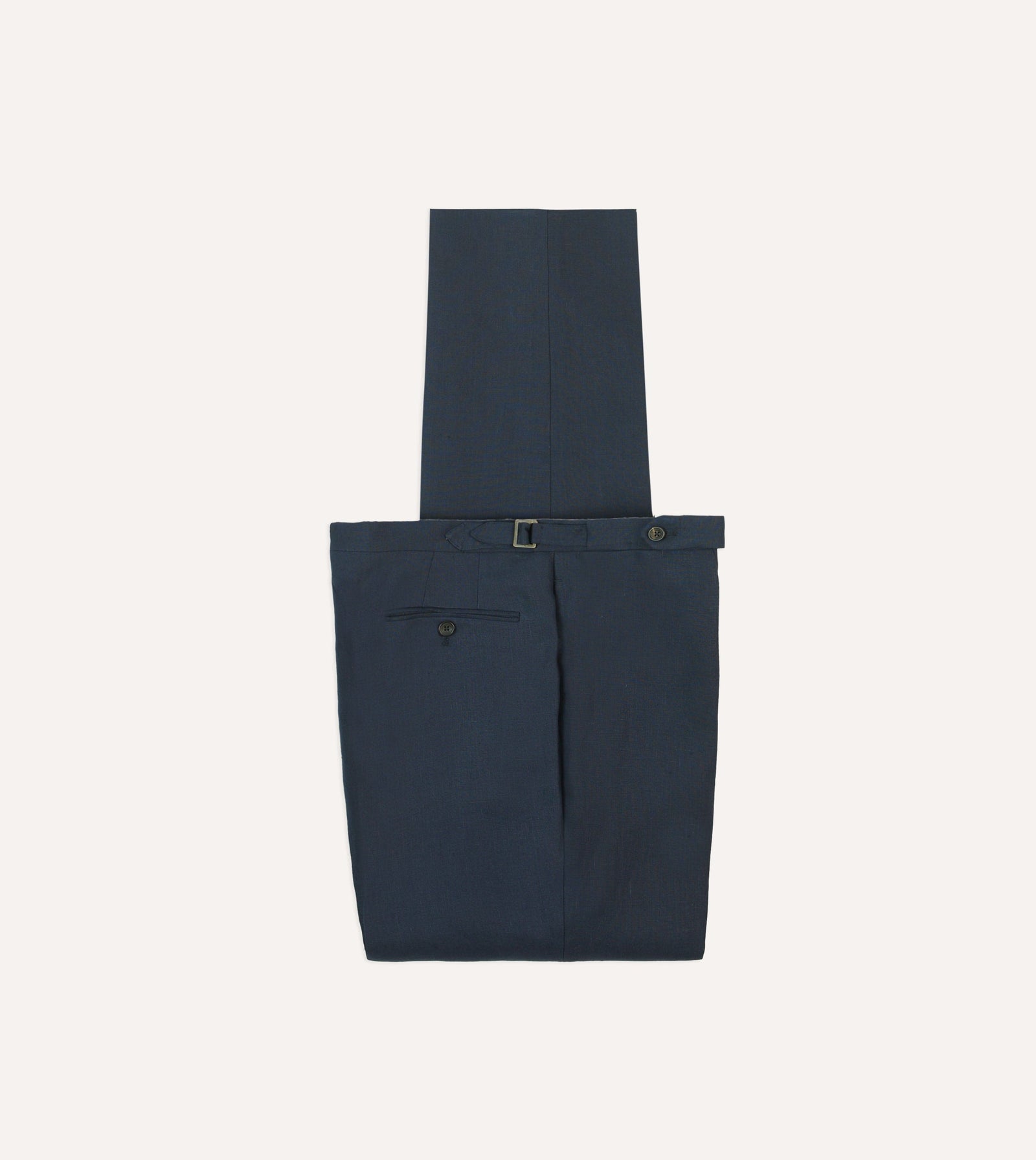 Irish Linen Single Pleat Trouser