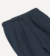 Irish Linen Single Pleat Trouser