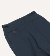 Irish Linen Single Pleat Trouser