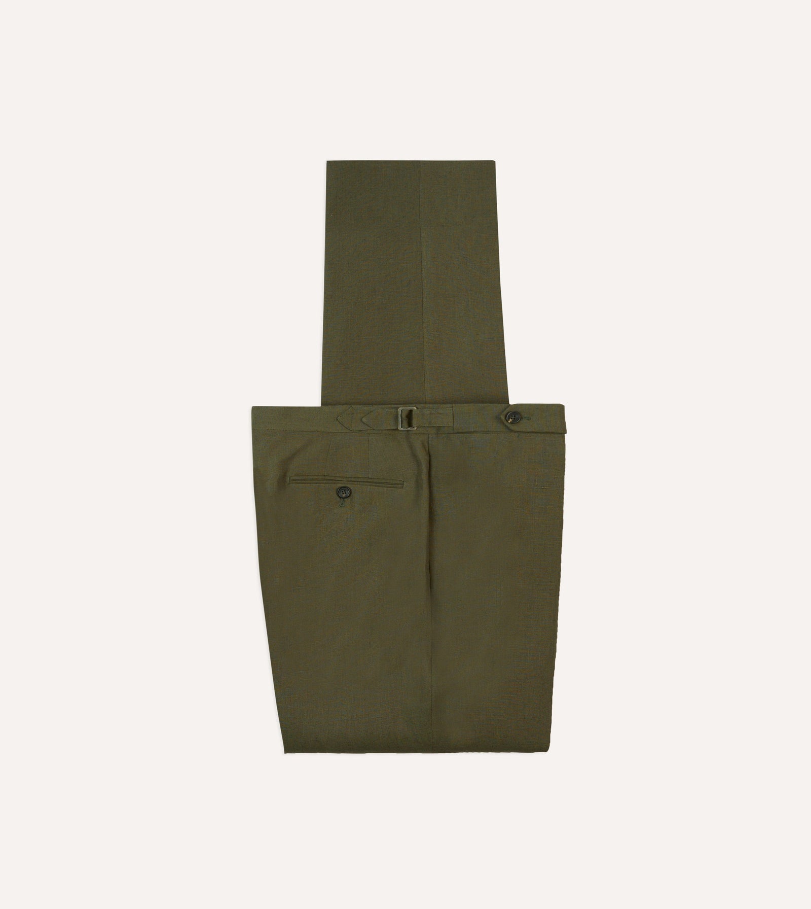 Irish Linen Single Pleat Trouser