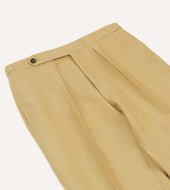 Irish Linen Single Pleat Trouser