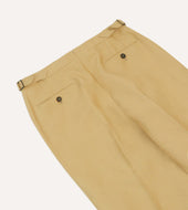 Irish Linen Single Pleat Trouser