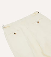 Irish Linen Single Pleat Trouser
