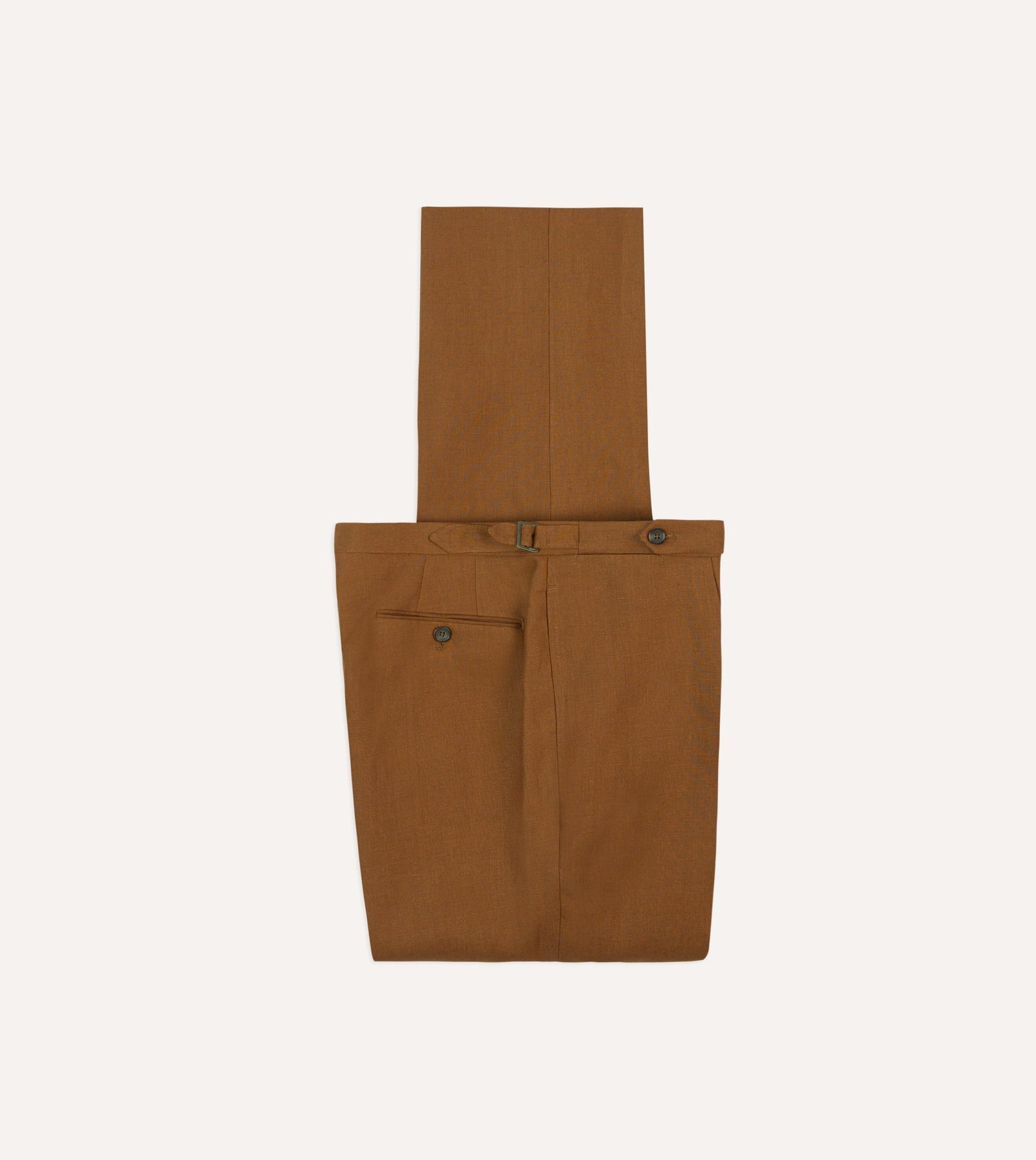 Irish Linen Single Pleat Trouser