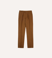 Irish Linen Single Pleat Trouser