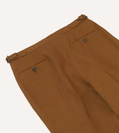 Irish Linen Single Pleat Trouser