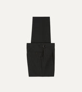 Charcoal Fresco® Wool Single Pleat Trouser