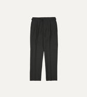 Grey Fresco Wool Single Pleat Trouser