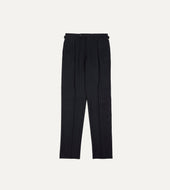Chalkstripe Wool Flannel Single Pleat Trouser