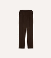 Wool Cotton Single Pleat Trouser