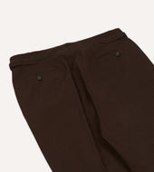 Wool Cotton Single Pleat Trouser