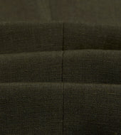 Green Linen Wool Single Pleat Trouser