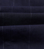 Pinstripe Wool Linen Single Pleat Trouser