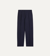 Pinstripe Wool Linen Single Pleat Trouser