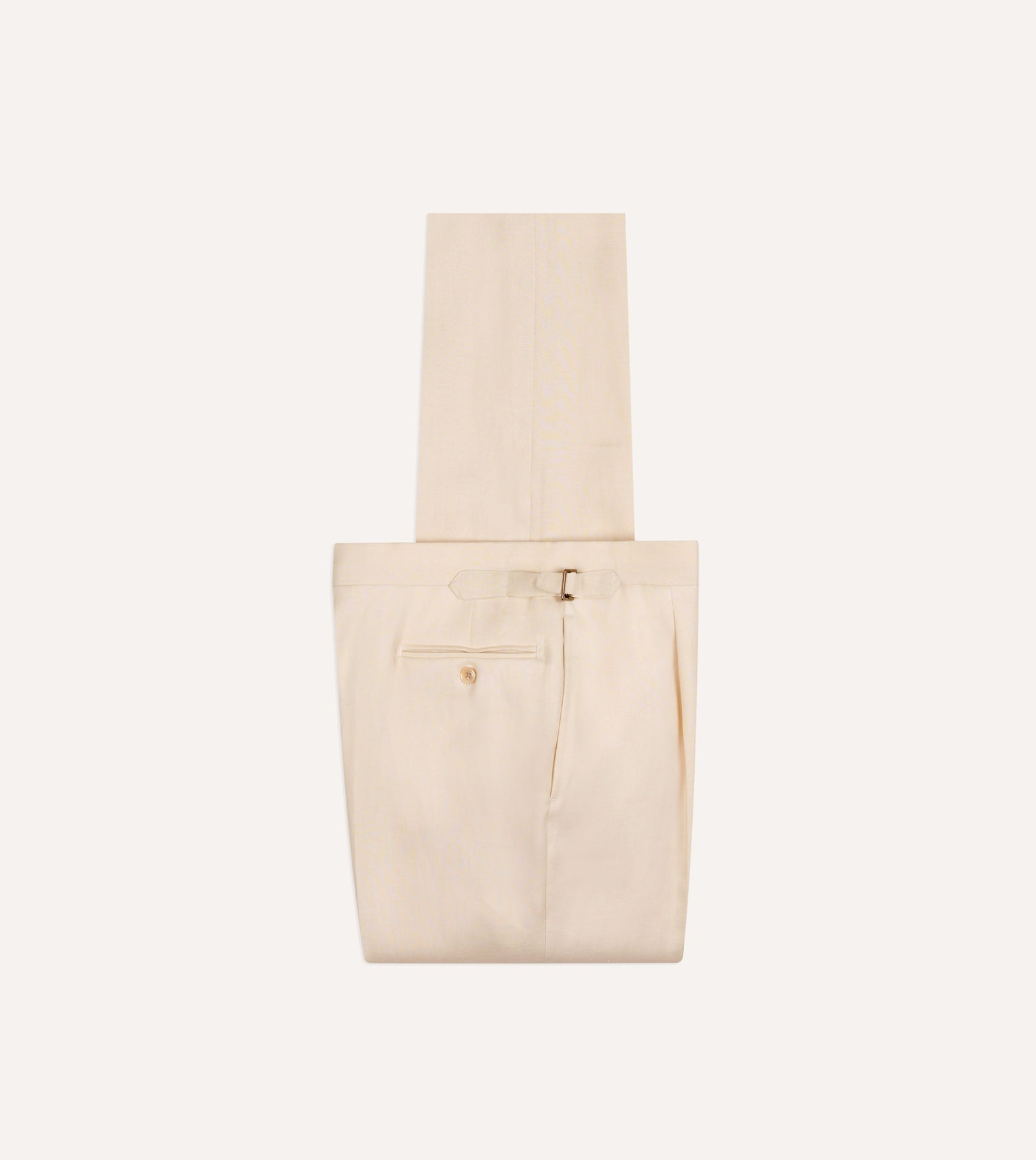 Ramie Canapa Single Pleat Trouser