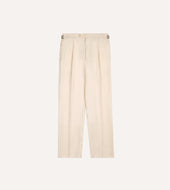 Ramie Canapa Single Pleat Trouser