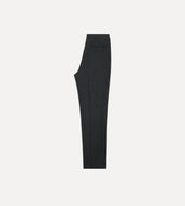 Dark Grey Fresco Wool Single Pleat Trouser