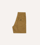 Cotton Wide Leg Double Pleat Shorts