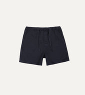 Navy Cotton Drawstring Shorts