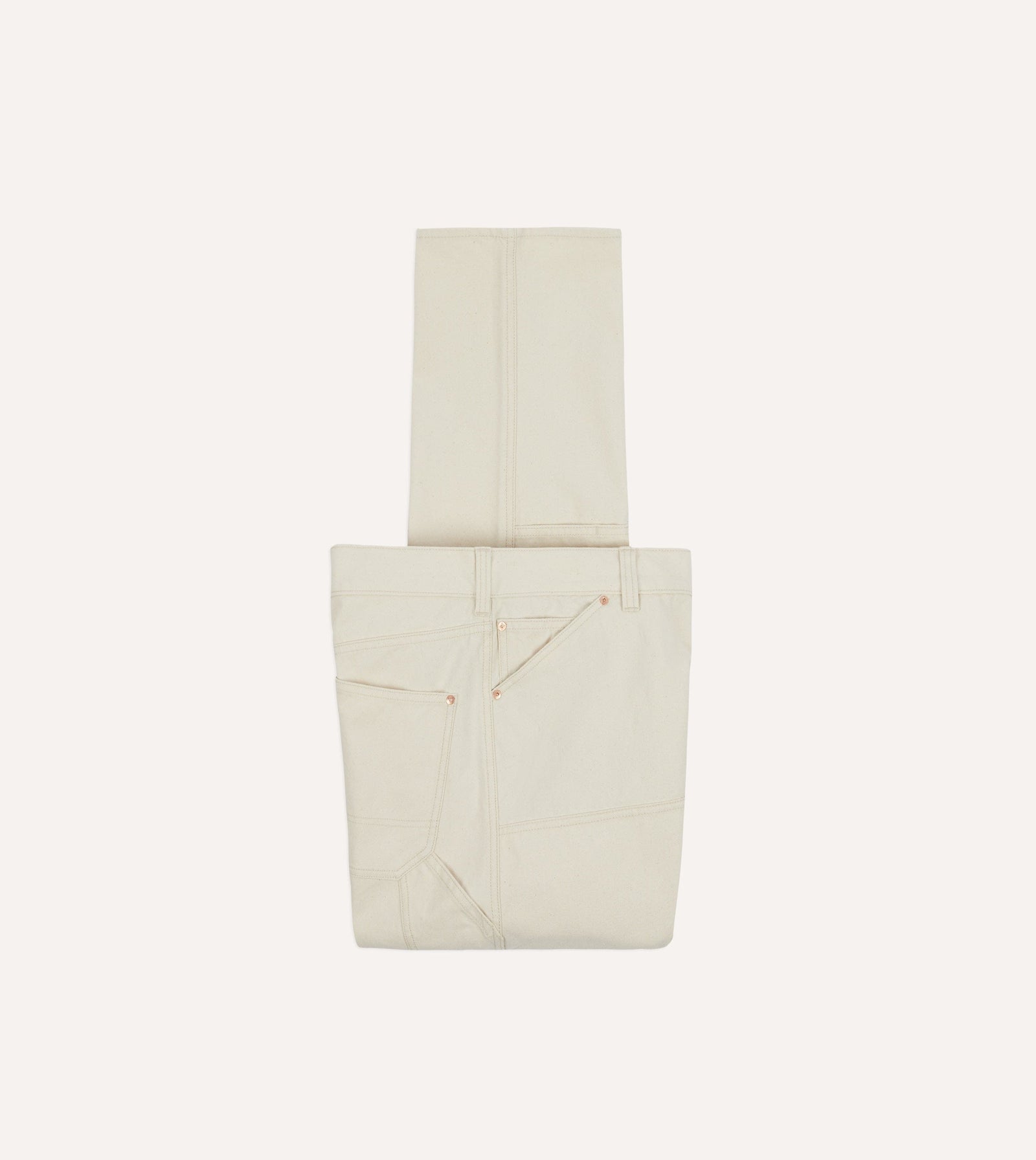 Cotton Canvas Carpenter Jeans