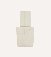 Ecru Cotton Canvas Carpenter Jeans