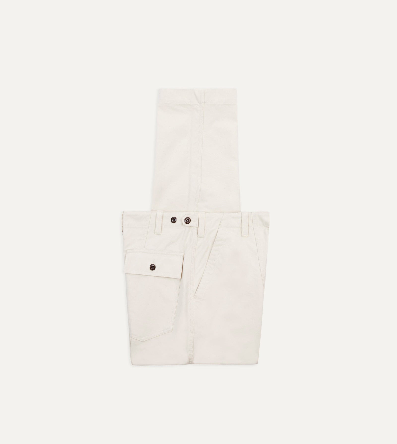 Cotton Canvas Panel Trousers
