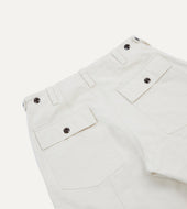 Cotton Canvas Panel Trousers