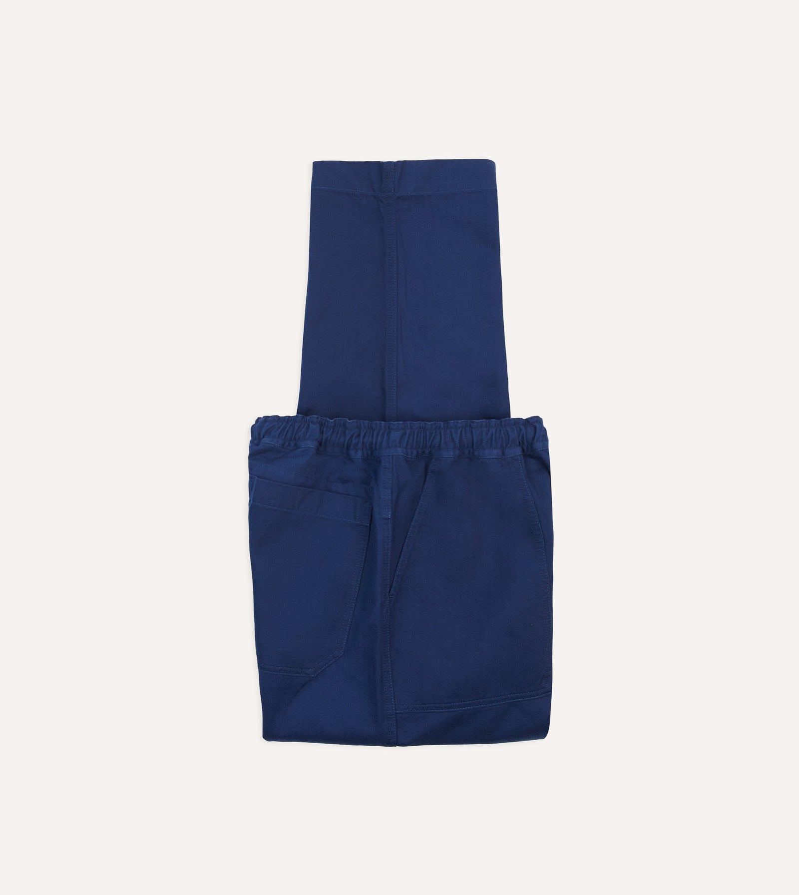 Herringbone Twill Cotton Drawstring Trousers