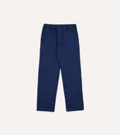 Herringbone Twill Cotton Drawstring Trousers