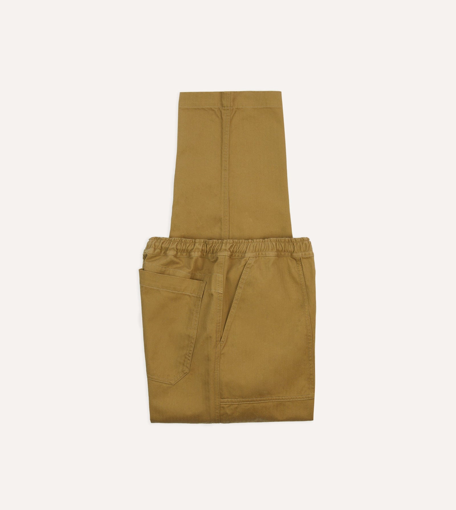 Herringbone Twill Cotton Drawstring Trousers